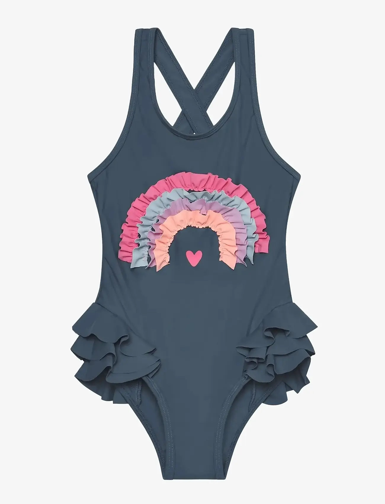 Color Kids - Swimsuit W. Application - badeanzüge - turbulence - 0