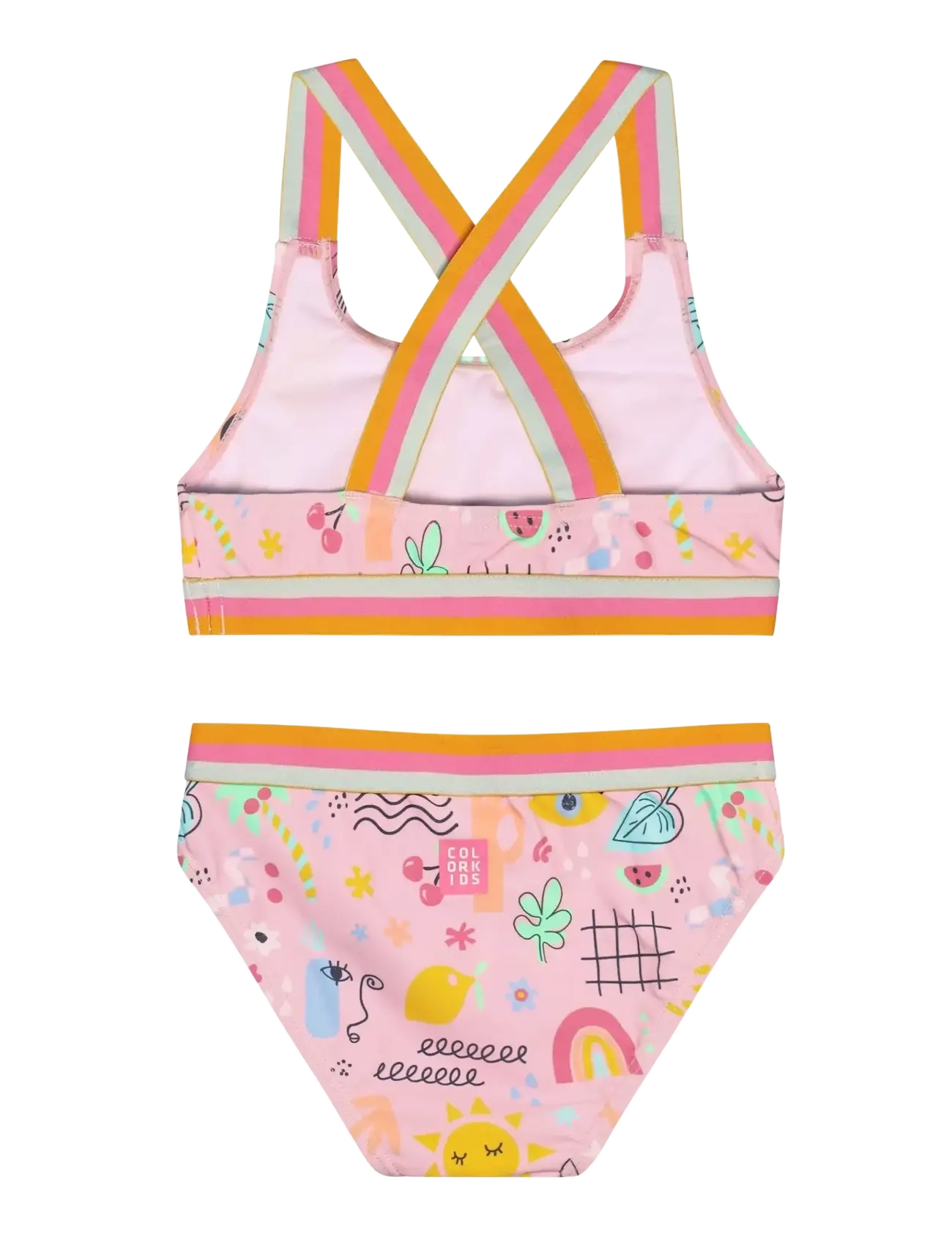 Color Kids - Bikini W. Contrast Straps, AOP - 2 pièces - fairy rose - 1