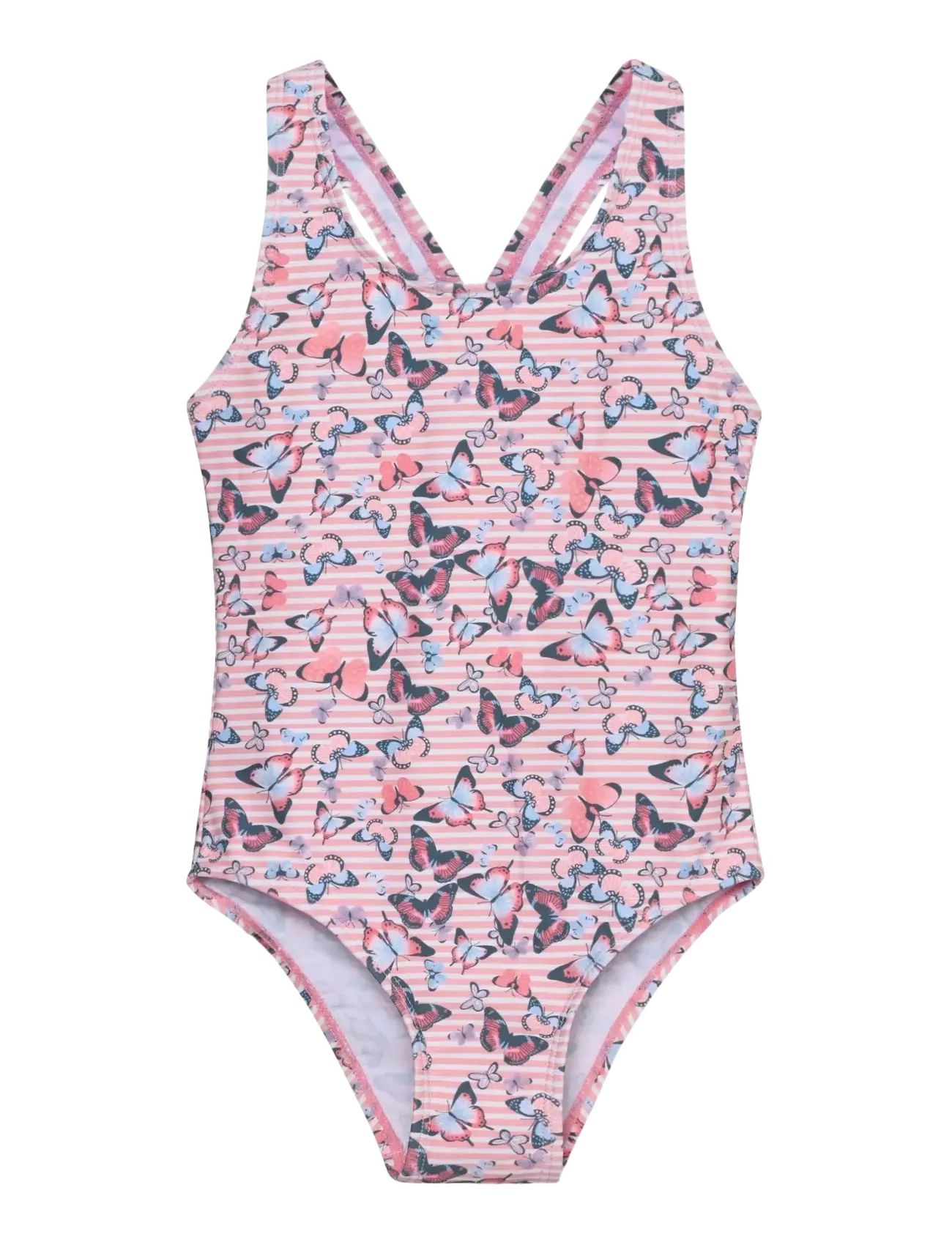 Color Kids Swimsuit, AOP - Clothing - CORAL BLUSH / pink/rose