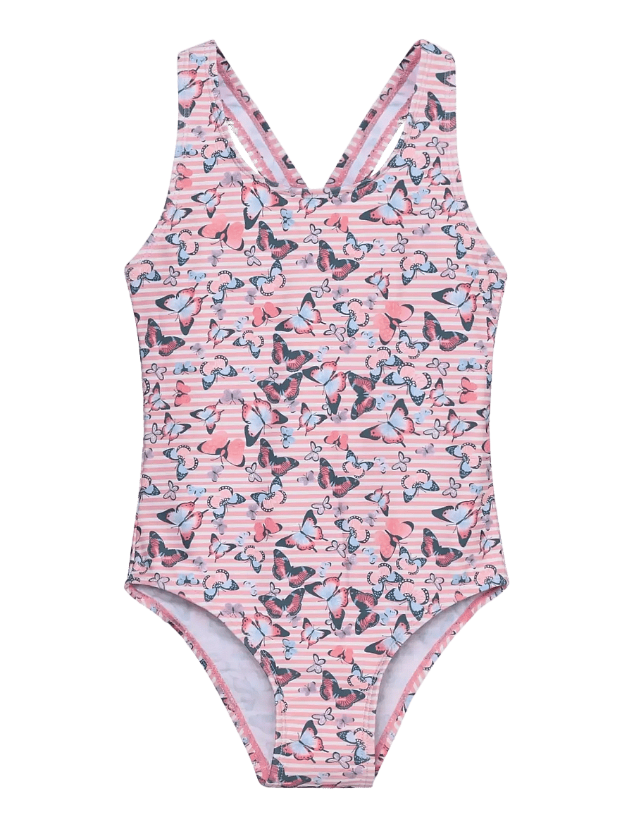 Color Kids - Swimsuit, AOP - badeanzüge - coral blush - 0