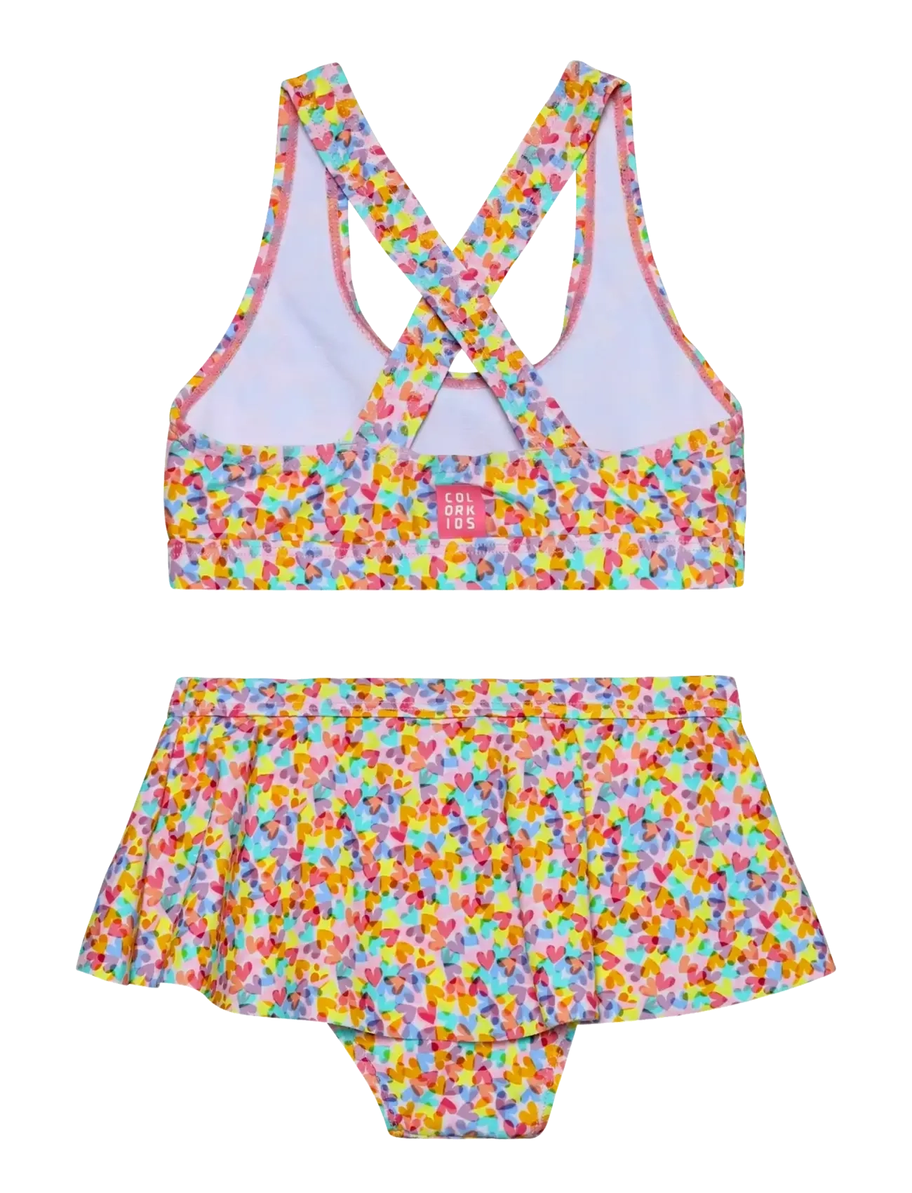 Color Kids - Bikini W. Skirt, AOP - bikinier - cabbage - 2