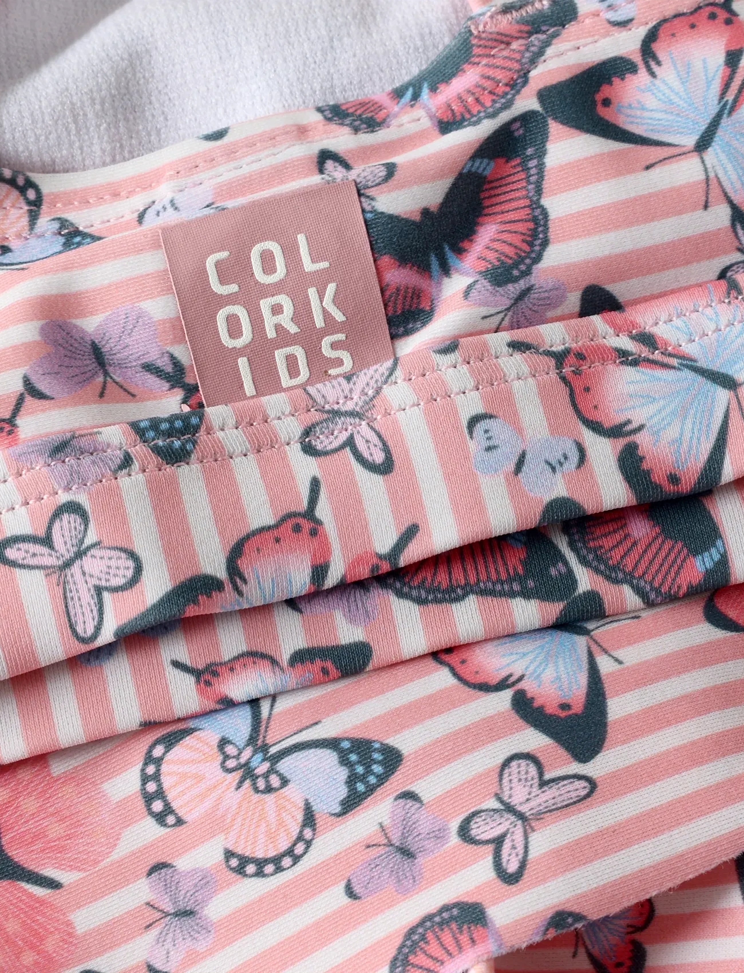 Color Kids - Bikini W. Skirt, AOP - bikiinid - coral blush - 2