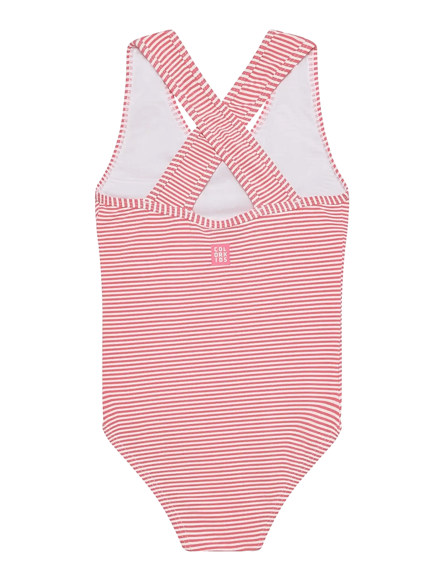 Color Kids - Swimsuit, Seersucker - badedragter - pink lemonade - 1