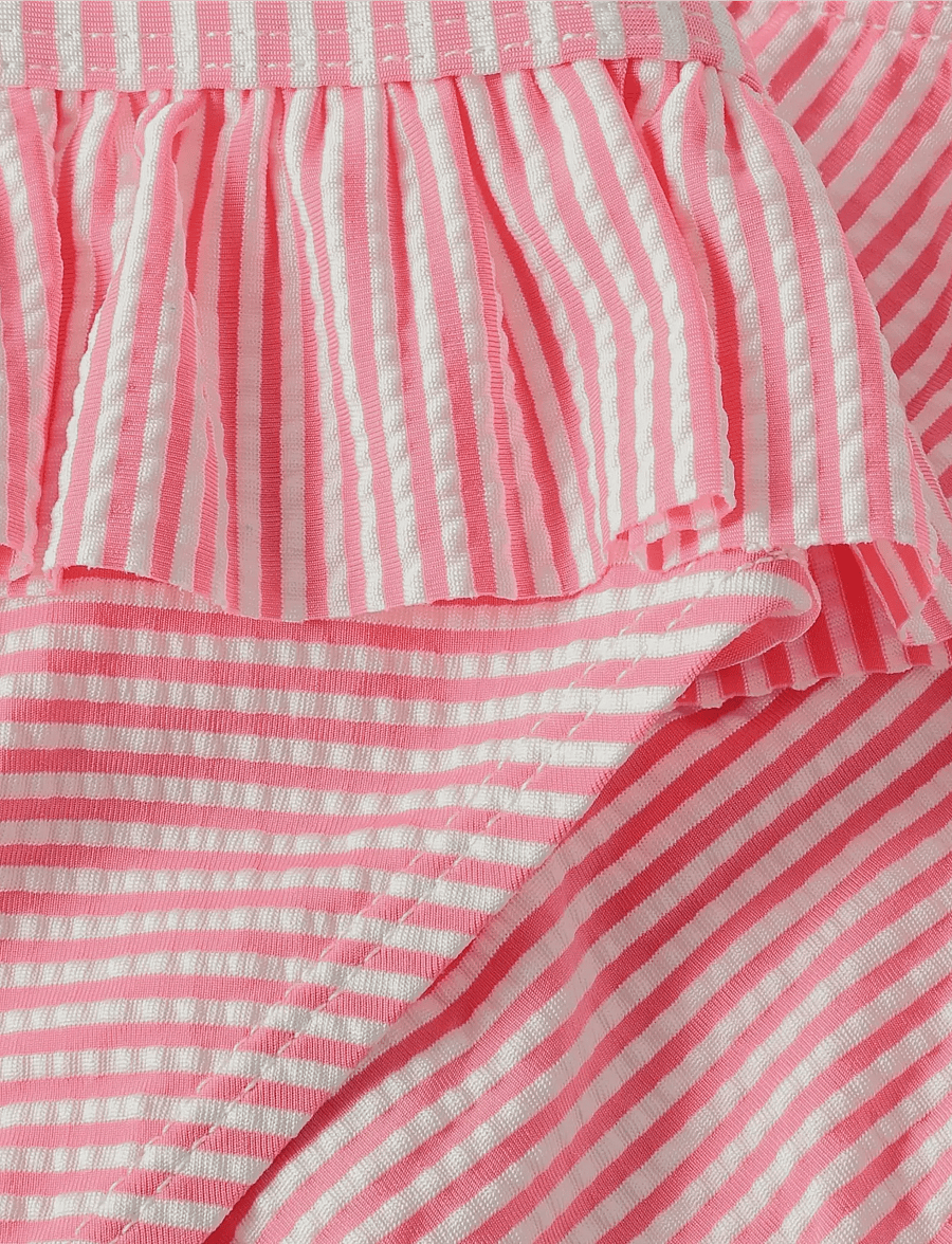 Color Kids - Bikini W. Skirt, Seersucker - bikinis - pink lemonade - 2