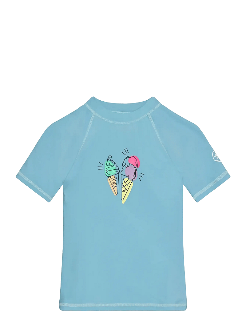 Color Kids - T-shirt W. Print - badtoppar - cerulean - 0