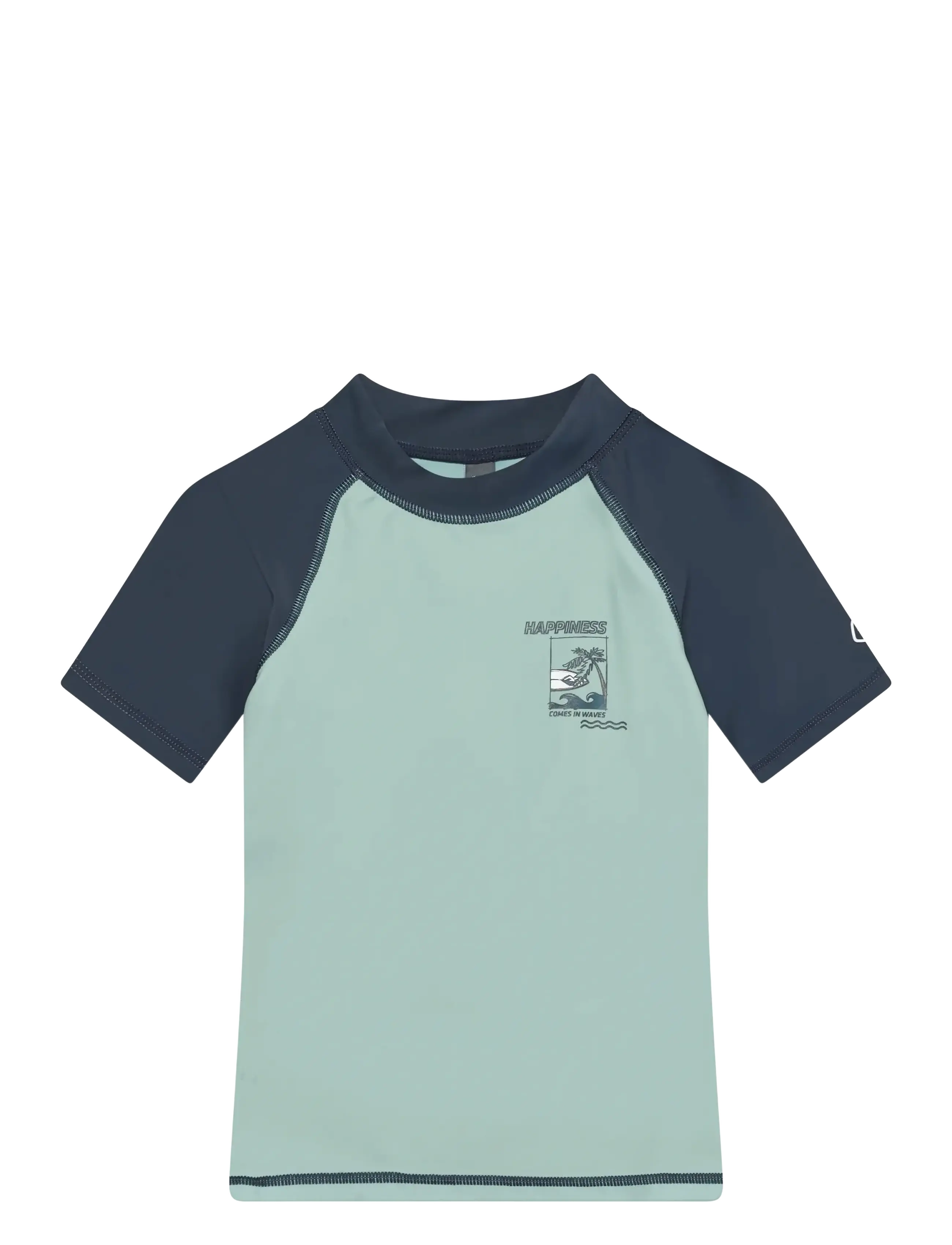 Color Kids T-shirt W. Print - Kläder - ETHER / green