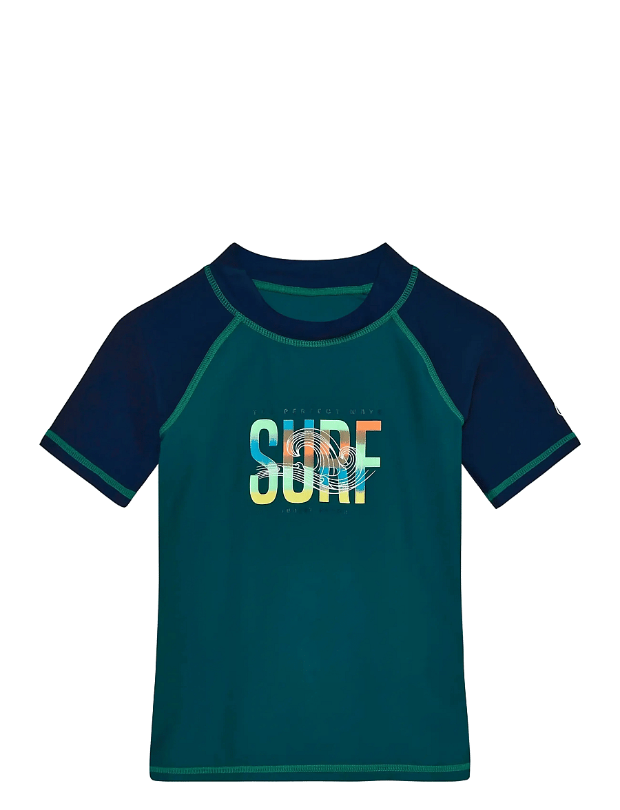 Color Kids - T-shirt W. Print - badeoverdele - mediterranea - 1