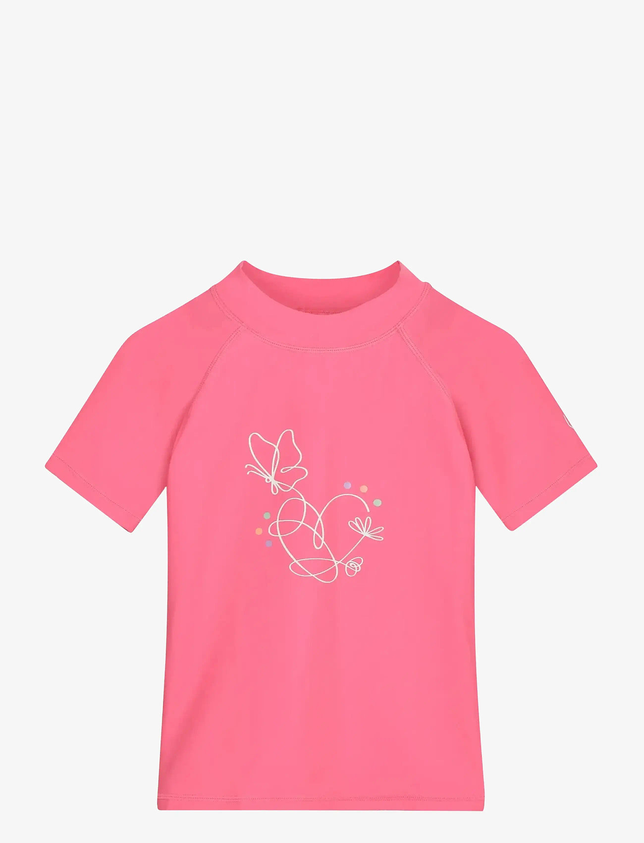 Color Kids - T-shirt W. Print - badtoppar - pink lemonade - 0