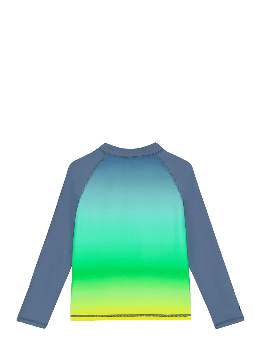 Color Kids - T-shirt L/S W. Chest Print - badeoverdele - coronet blue - 1