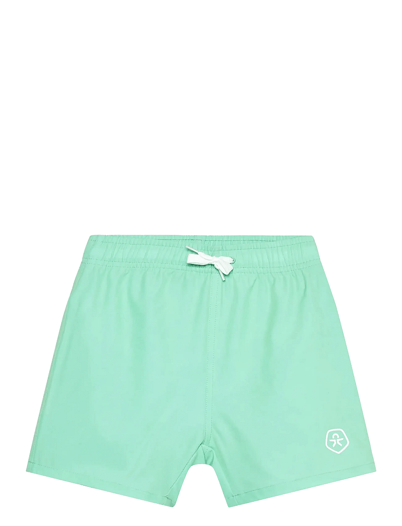 Color Kids - Swim Shorts, Solid - badebukser - cabbage - 0