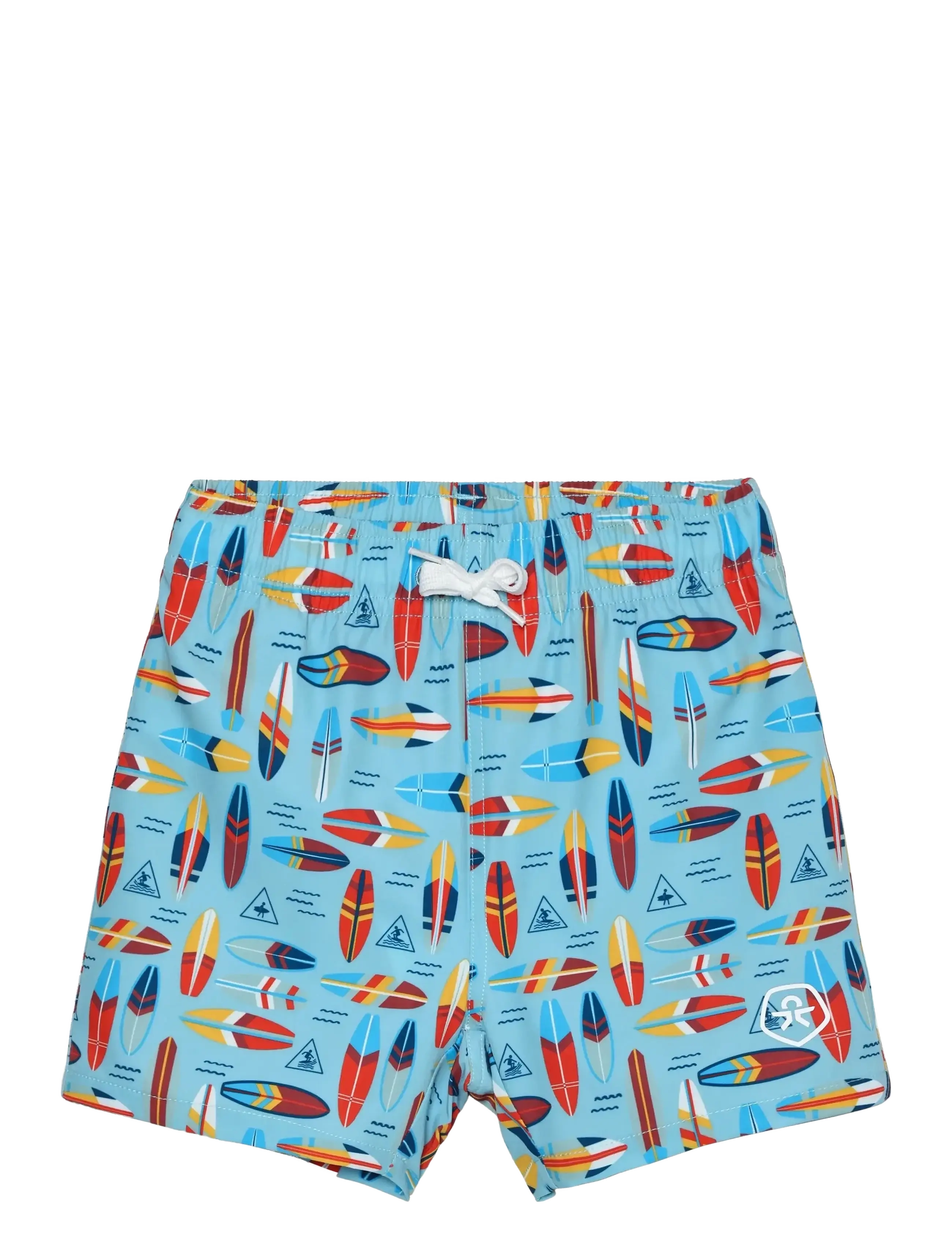 Color Kids Swim Shorts, AOP - Kläder - CERULEAN / multi