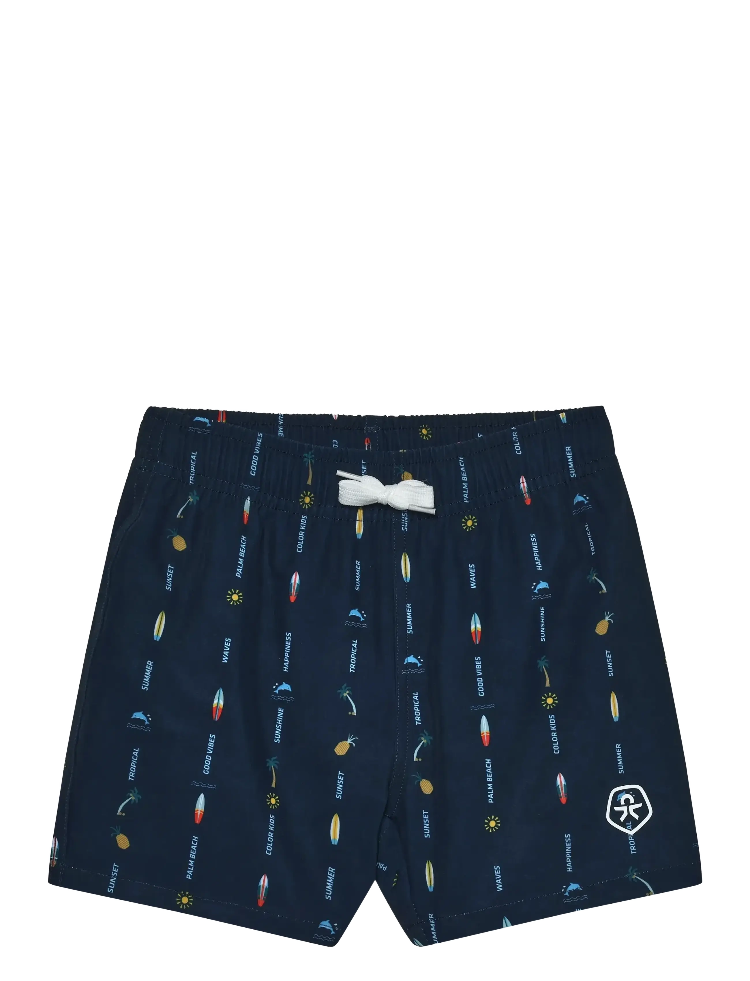 Color Kids Swim Shorts, AOP - Clothing - DRESS BLUES / navy