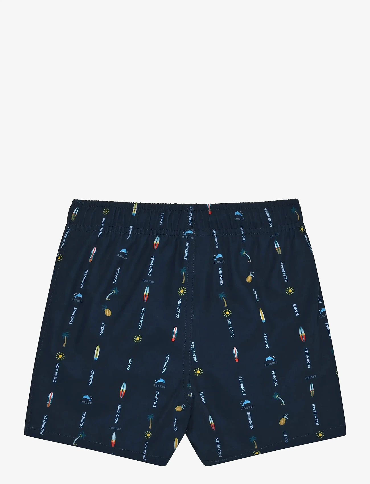 Color Kids - Swim Shorts, AOP - badbyxor - dress blues - 1