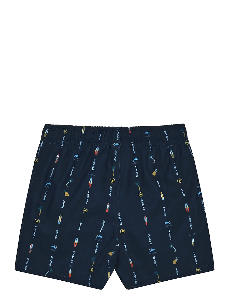 Color Kids - Swim Shorts, AOP - badekleidung - dress blues - 1