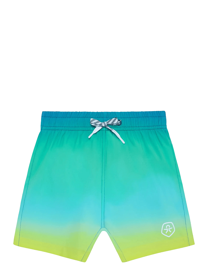 Color Kids - Swim Shorts, AOP & Magic - badbyxor - coronet blue - 0