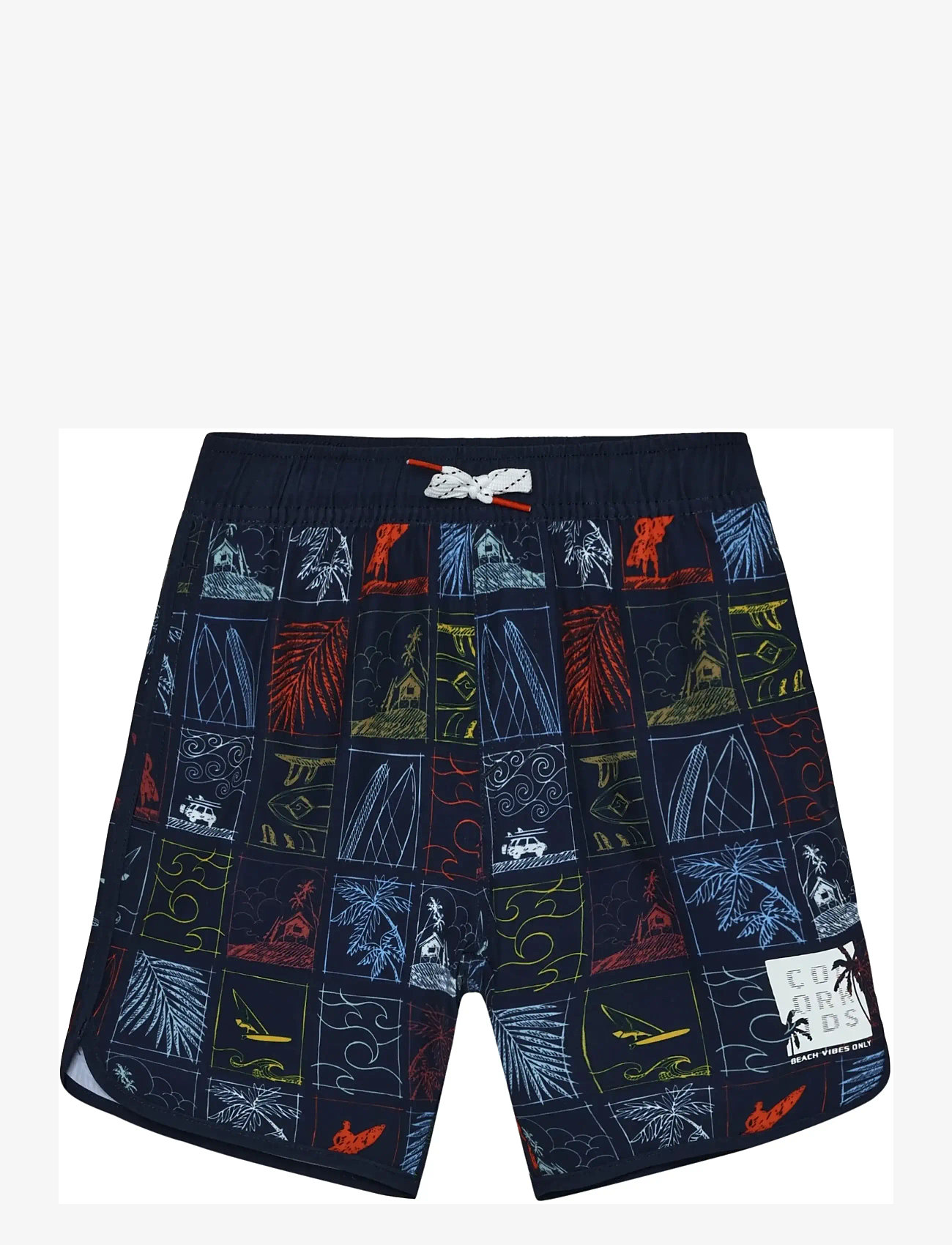 Color Kids - Swim Long Shorts, AOP - badehosen - dress blues - 1