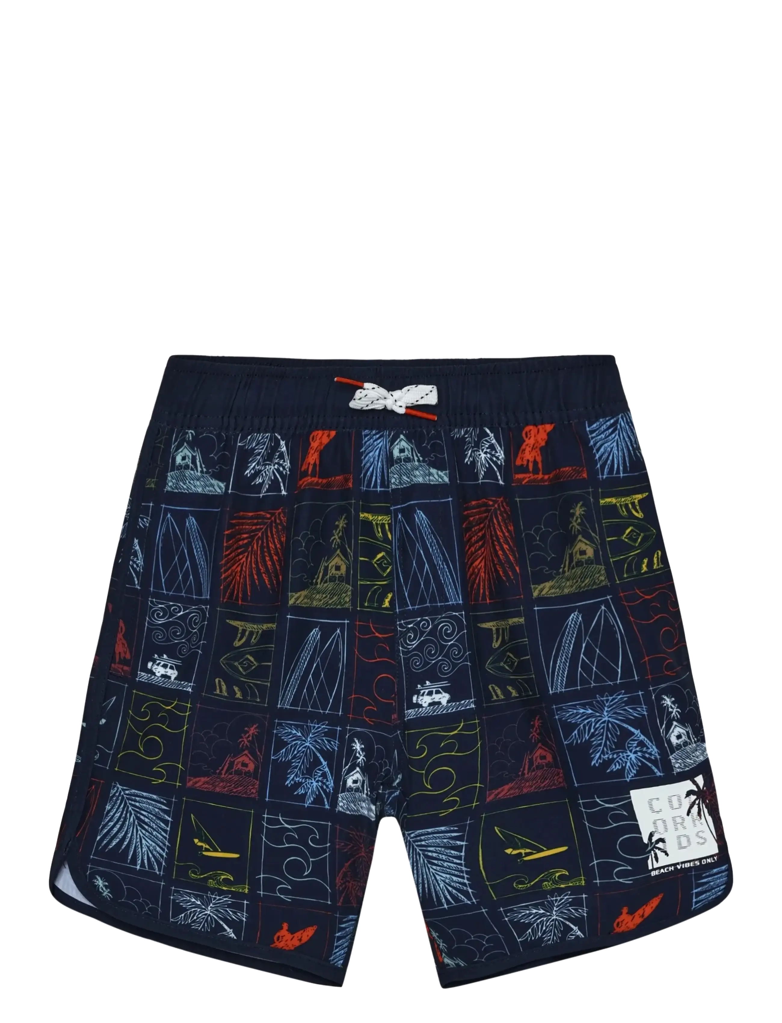 Color Kids Swim Long Shorts, AOP - Color Kids - DRESS BLUES / navy