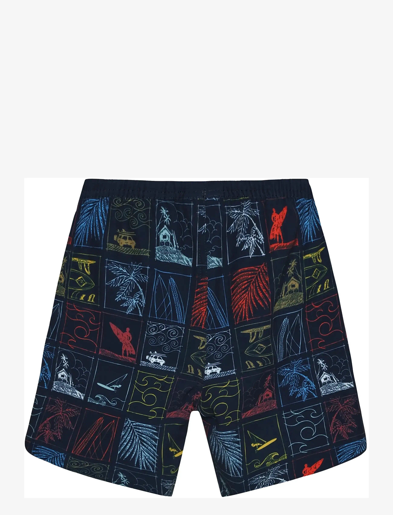 Color Kids - Swim Long Shorts, AOP - badehosen - dress blues - 2