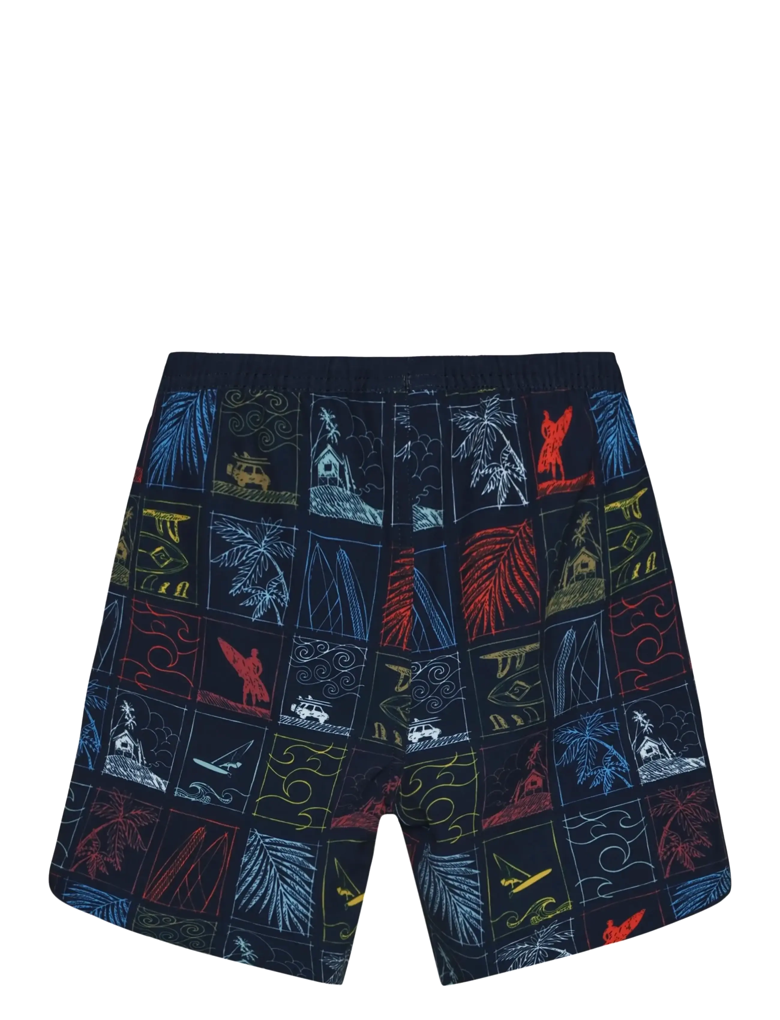Color Kids - Swim Long Shorts, AOP - badehosen - dress blues - 2