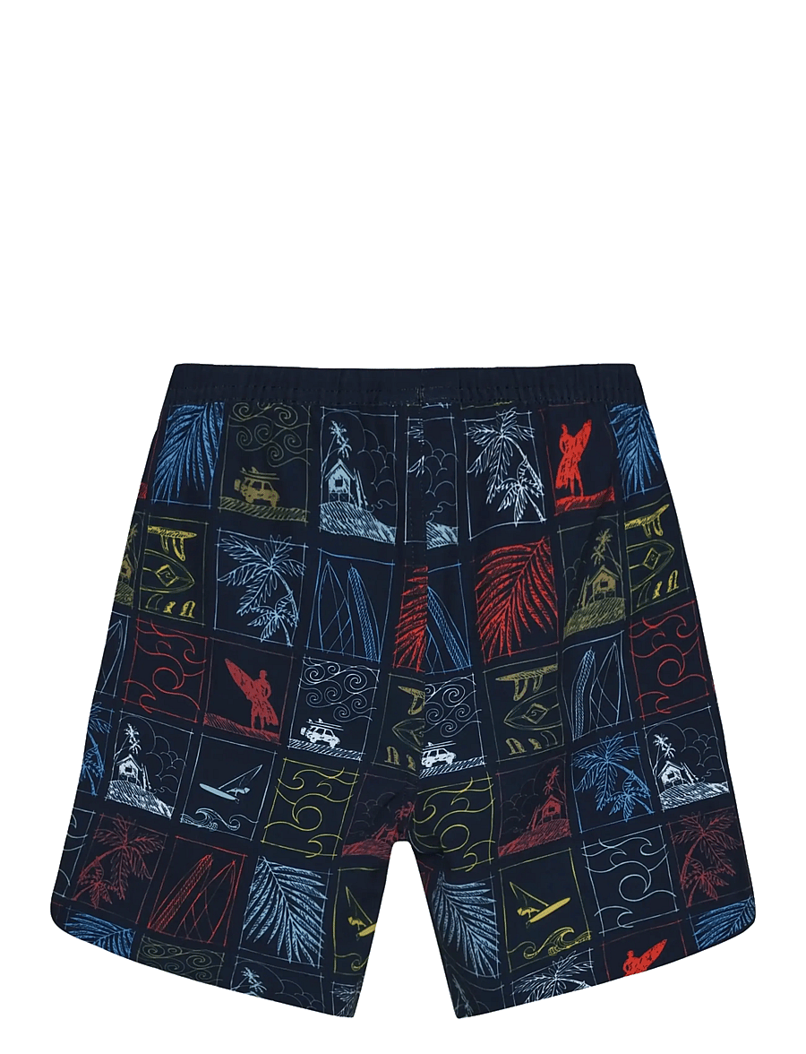 Color Kids - Swim Long Shorts, AOP - badehosen - dress blues - 2