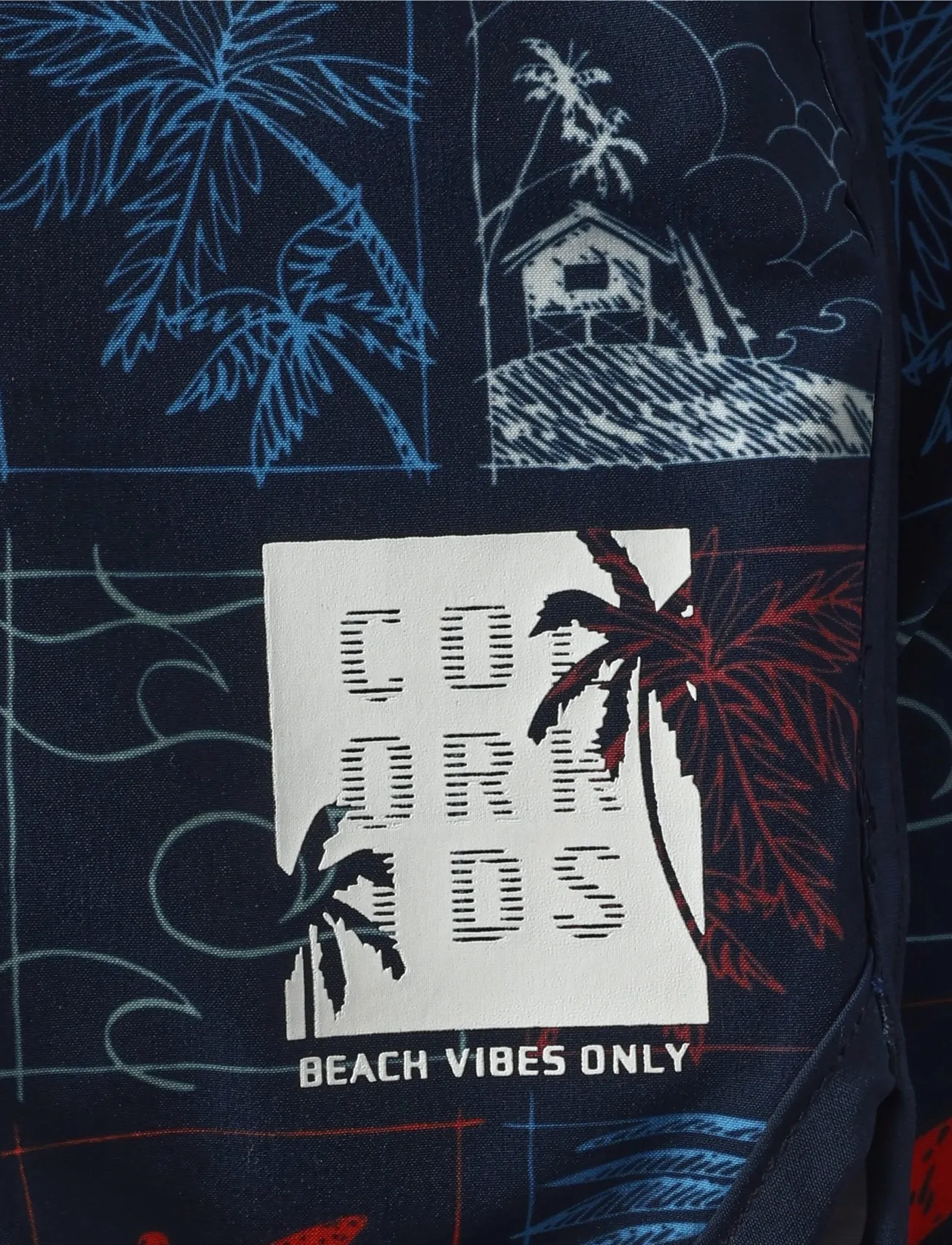 Color Kids - Swim Long Shorts, AOP - badehosen - dress blues - 3