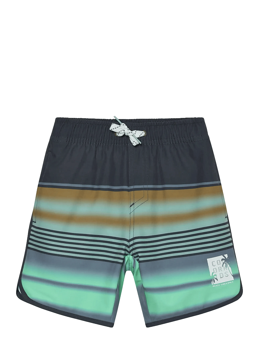 Color Kids - Swim Long Shorts, AOP - badebukser - fennel seed - 1
