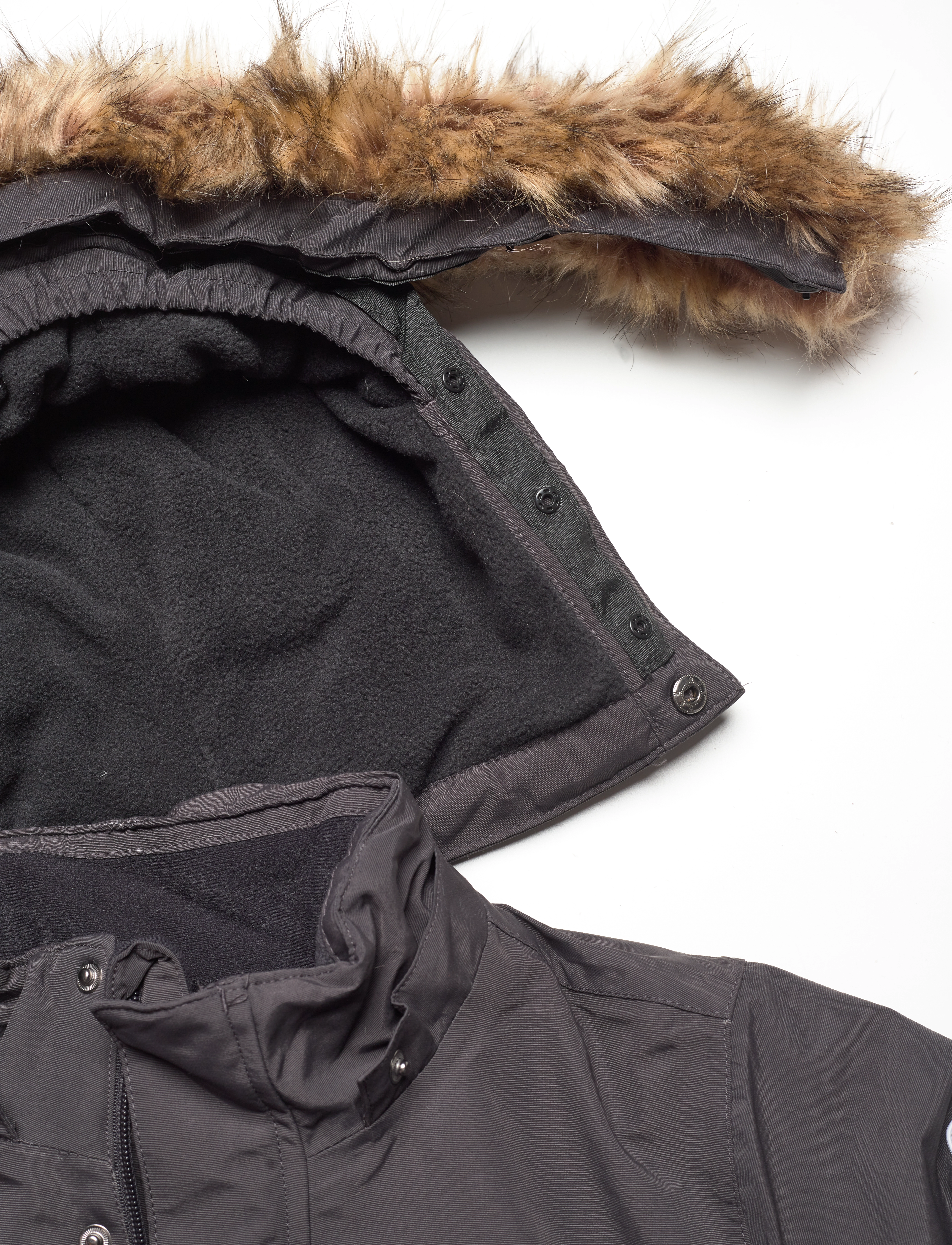 Color Kids - Parka W. Fake Fur - phantom - 4
