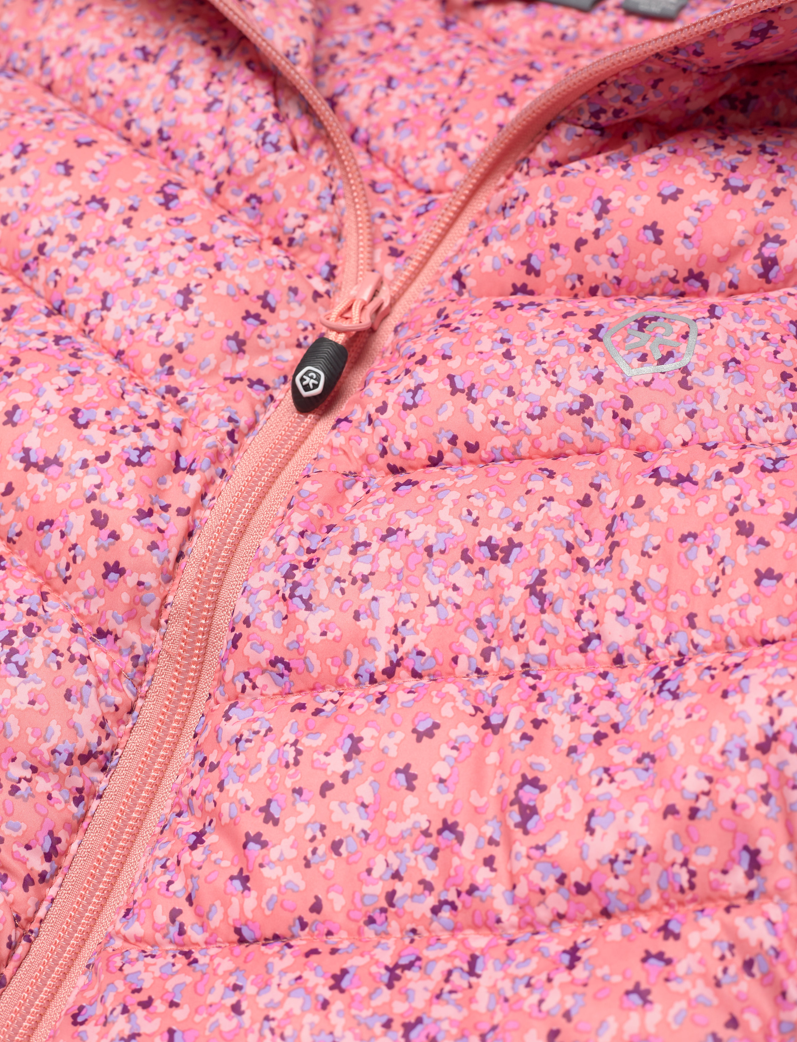 Color Kids - Jacket quilted, packable AOP - rosette - 2