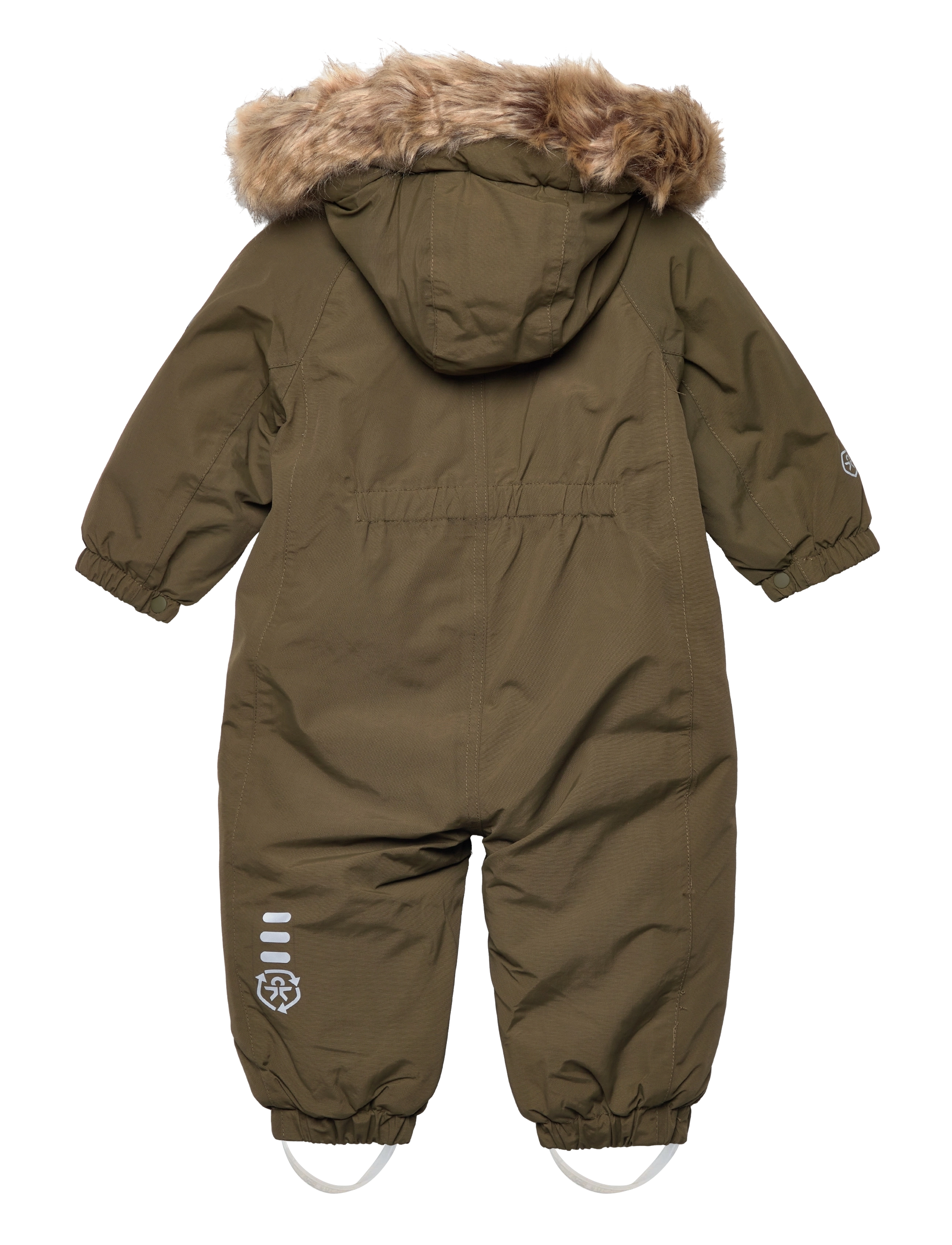 Color Kids - Coverall w.fake fur, AF 20.000 - dark olive - 1
