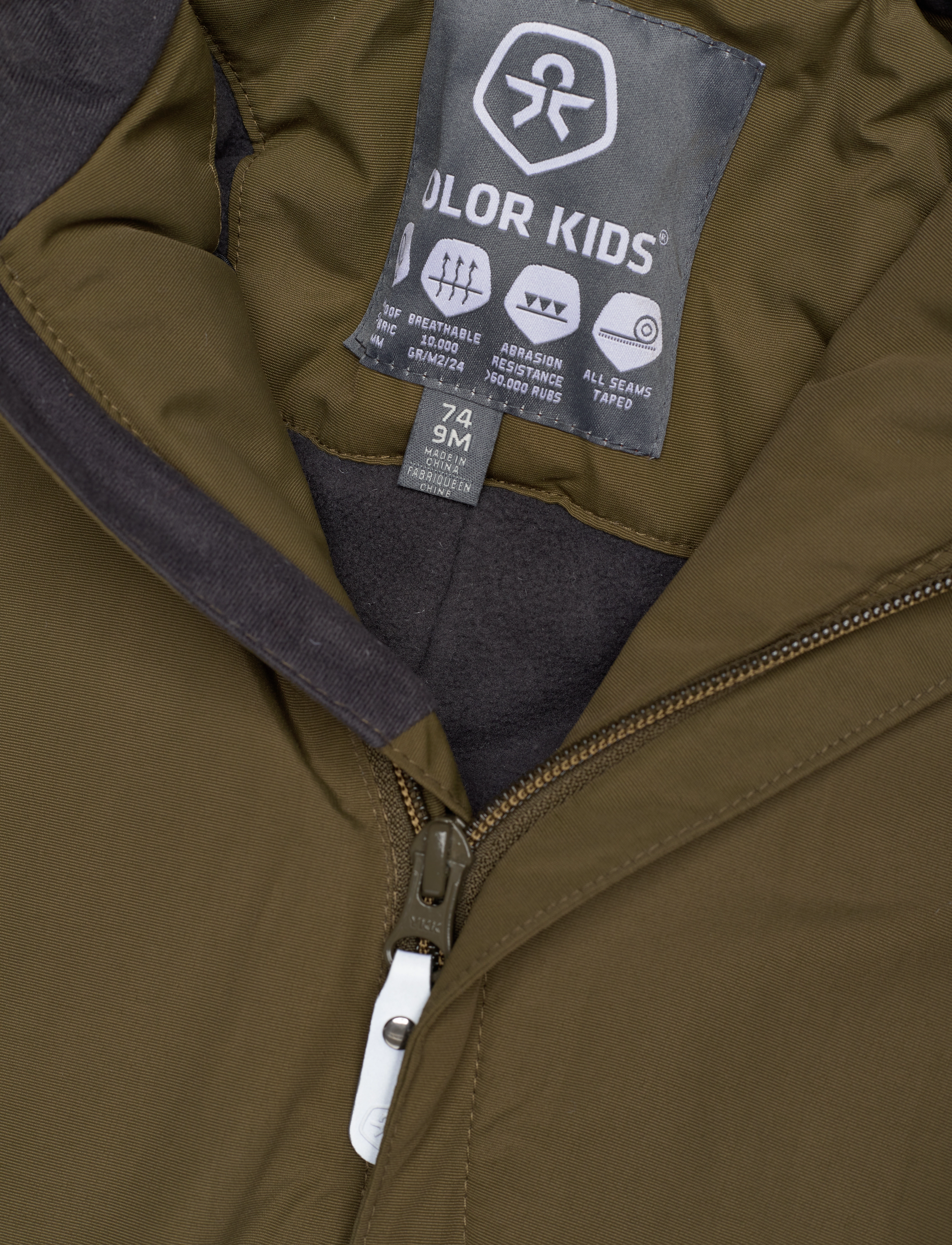 Color Kids - Coverall w.fake fur, AF 20.000 - dark olive - 5