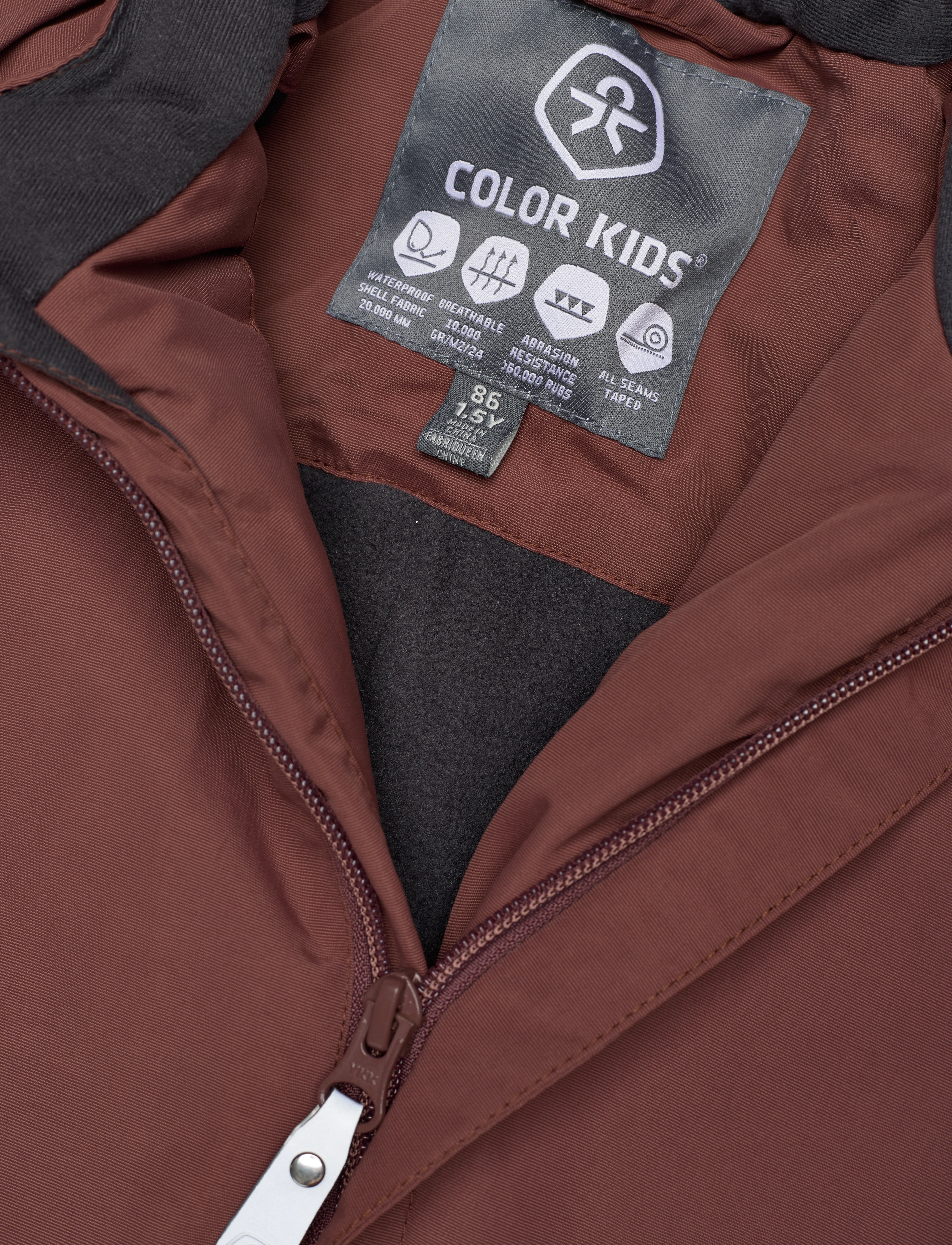 Color Kids - Coverall w.fake fur, AF 20.000 - marron - 5