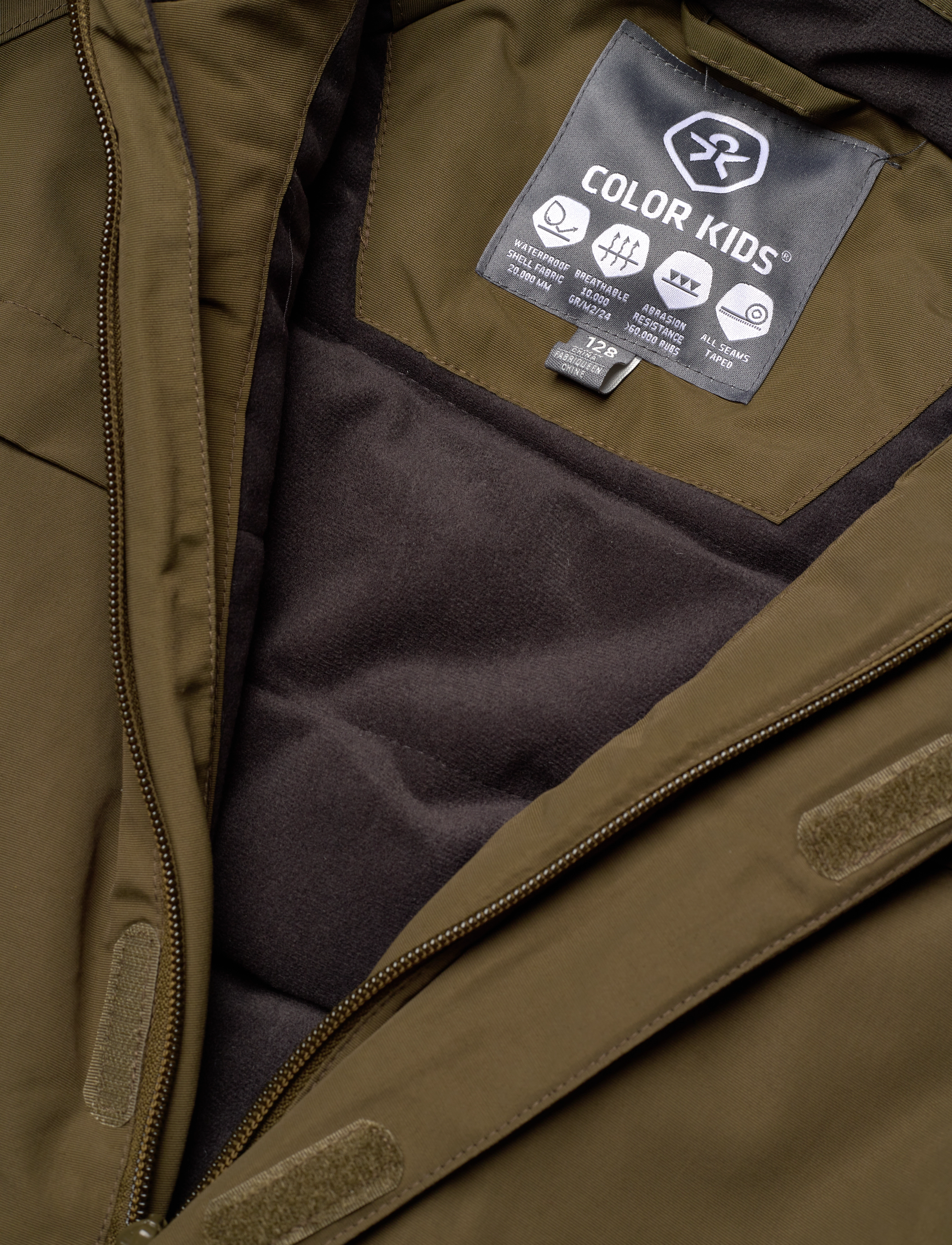 Color Kids - Coverall w.fake fur, AF 20.000 - dark olive - 5