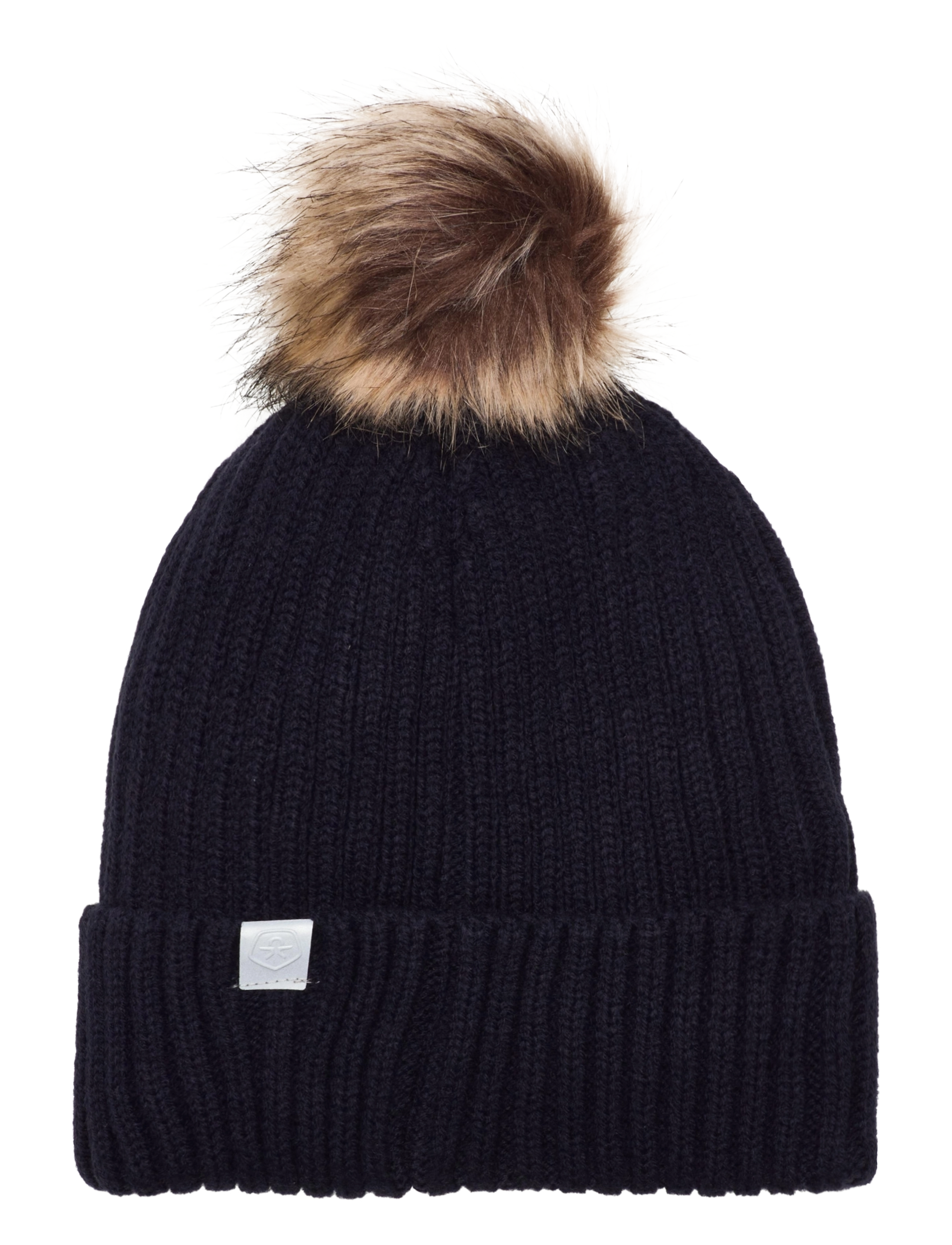 Color Kids - Hat W. Detachable Fake Fur - total eclipse - 1