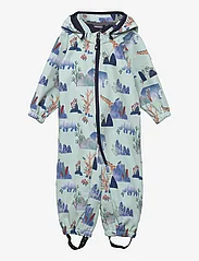 Color Kids - Baby Softshell Suit - AOP - kombinezony softshell - bok choy - 0