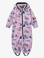 Color Kids - Baby Softshell Suit - AOP - softshell-overalls - zephyr - 0