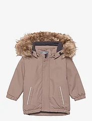 Color Kids - Parka W. Fake Fur - shell clothing - fossil - 0