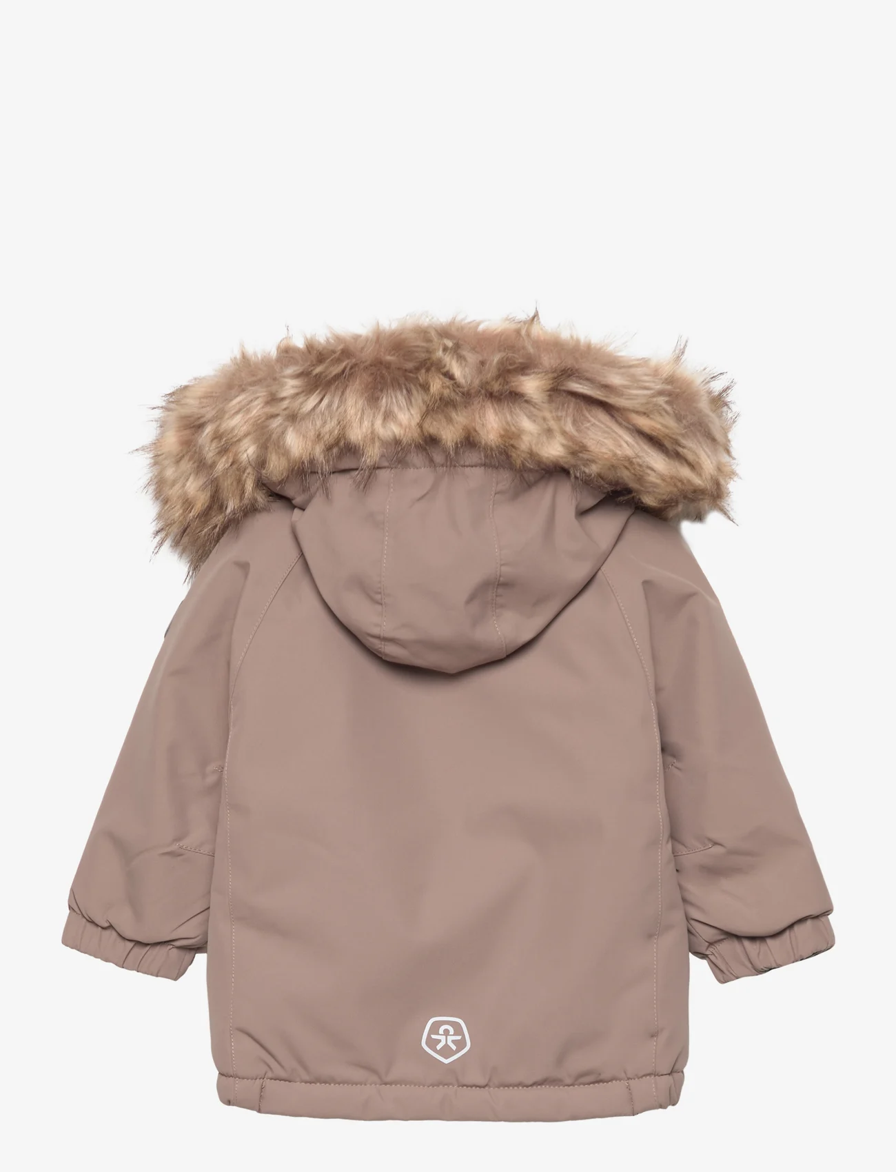 Color Kids - Parka W. Fake Fur - shell clothing - fossil - 1