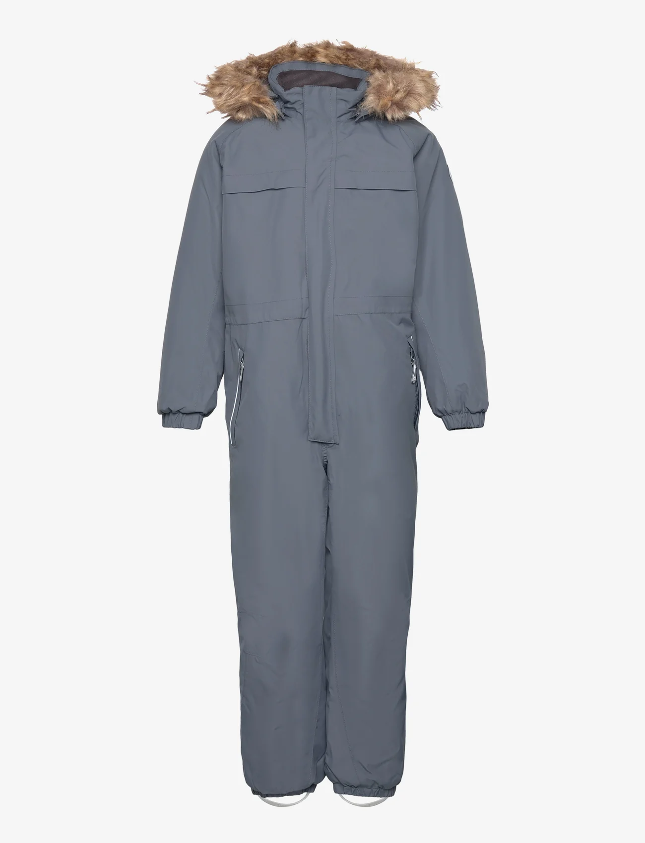 Color Kids - Coverall  W. Fake Fur - vinteroveraller - turbulence - 0