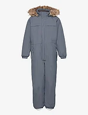 Color Kids - Coverall  W. Fake Fur - vinteroveraller - turbulence - 0