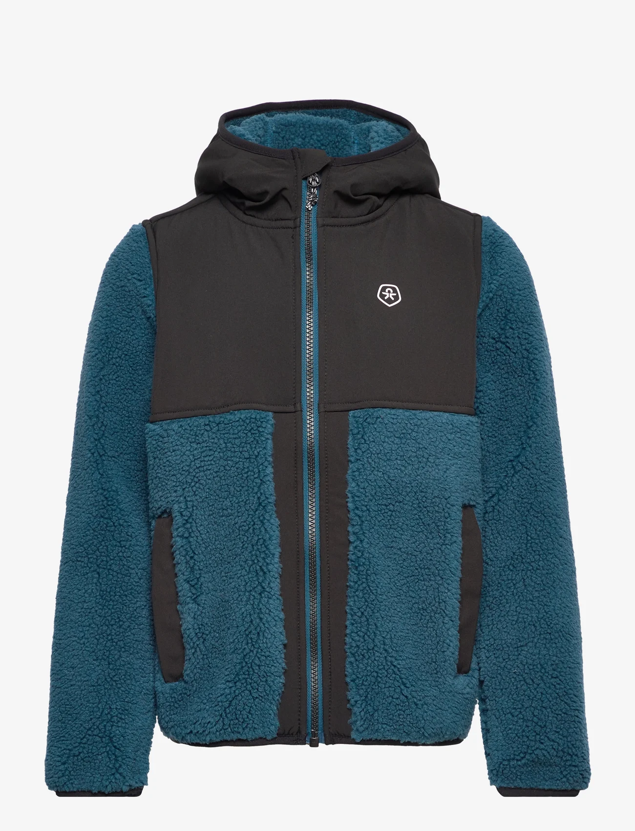 Color Kids - Teddy Fleece Jacket - W. Hood - laveste priser - legion blue - 0