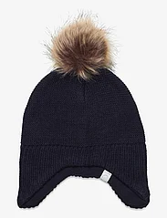 Color Kids - Baby Hat W. Detach Fake Fur - lowest prices - total eclipse - 0