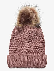 Color Kids - Hat W. Detachable Fake Fur - de laveste prisene - burlwood - 1