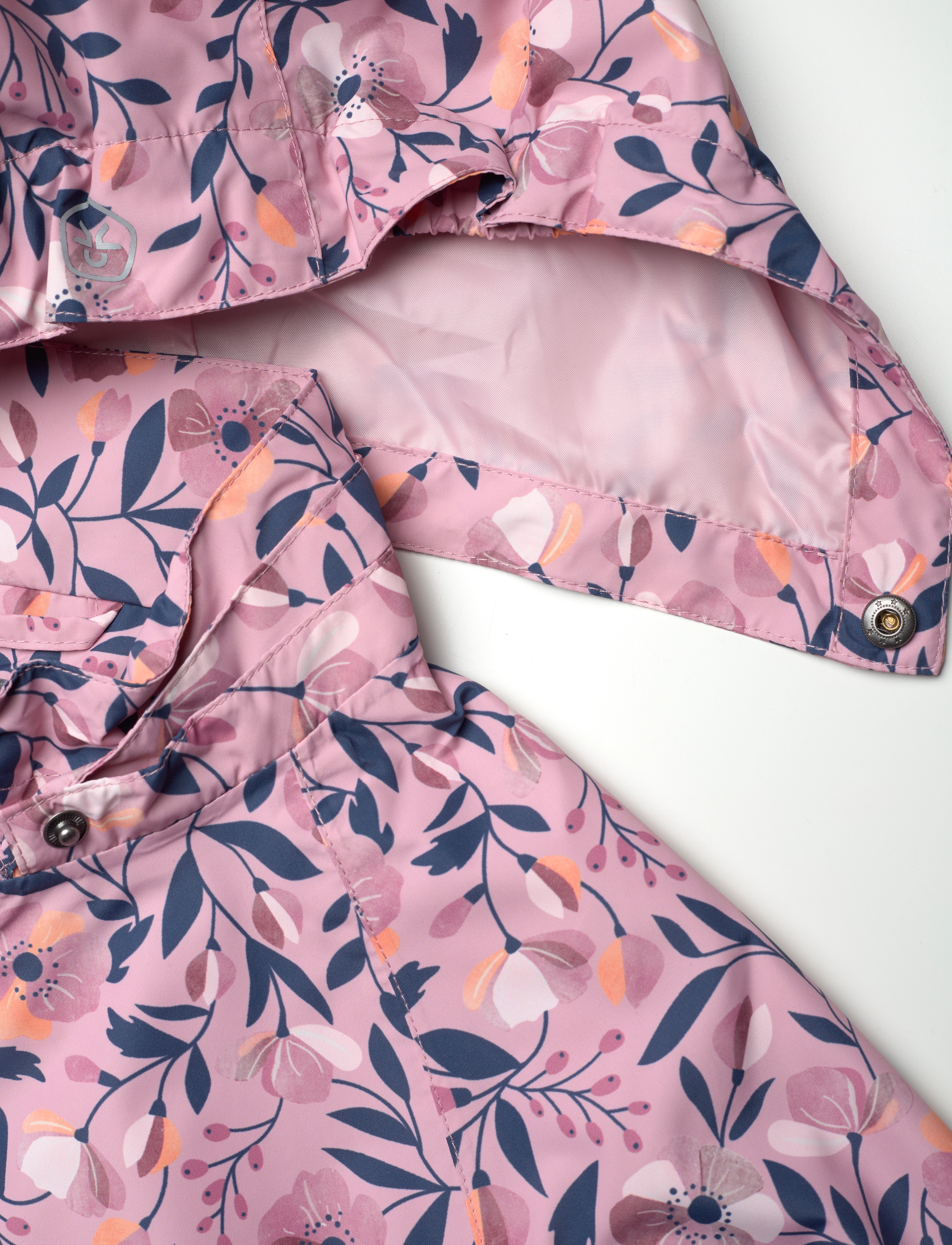 Color Kids - Baby Shell Suit - AOP - bleached mauve - 3