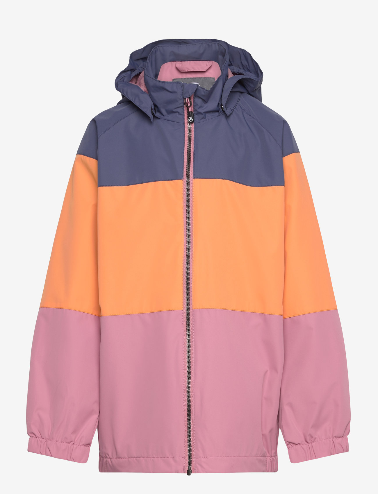 Color Kids - Jacket - Colorblock/Striped - foxglove - 0