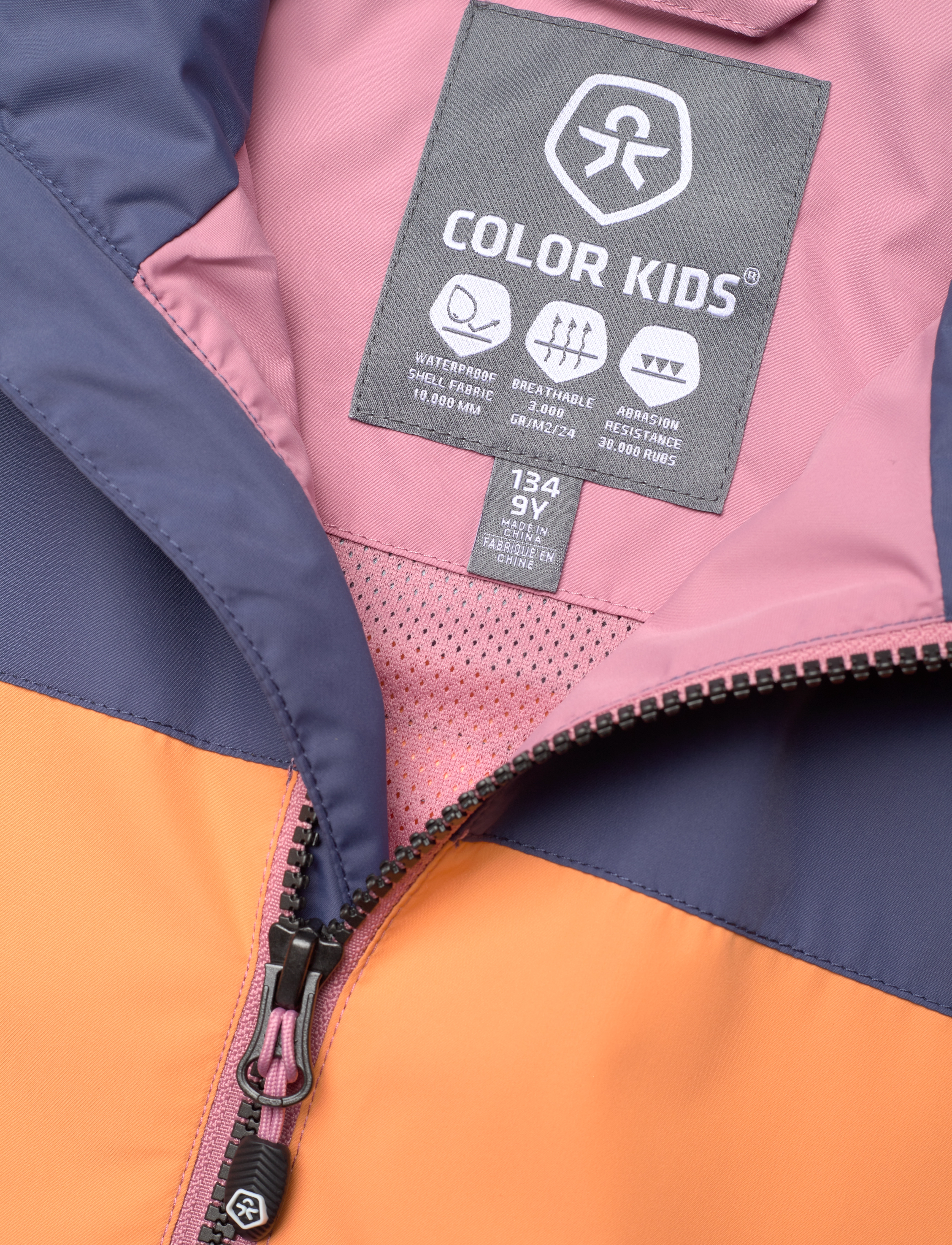 Color Kids - Jacket - Colorblock/Striped - foxglove - 2