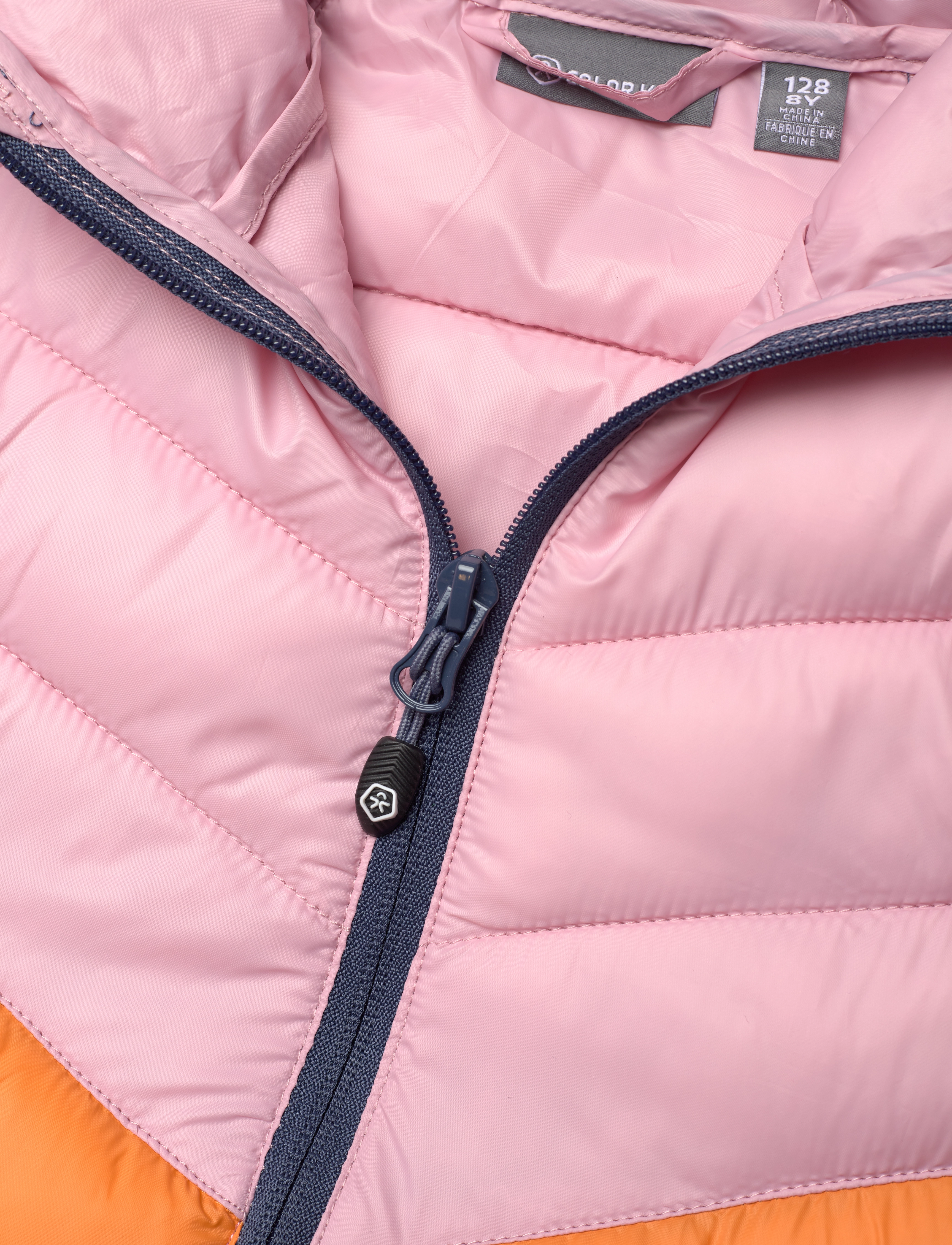 Color Kids - Jacket W. Hood - Quilted - bleached mauve - 2