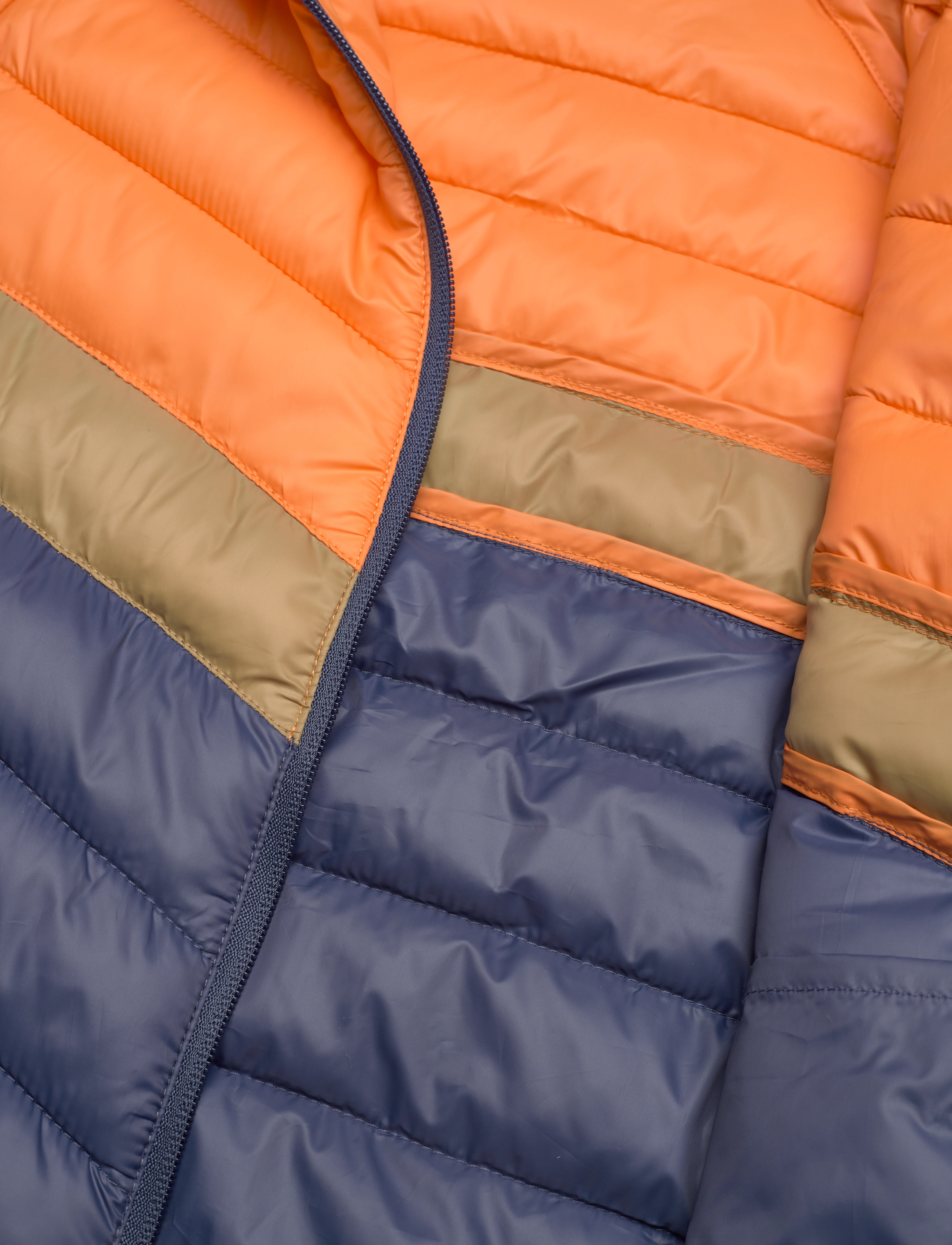Color Kids - Jacket W. Hood - Quilted - tangerine - 4