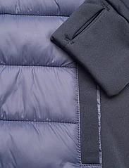 Color Kids - Hybrid Fleece Jacket W. Hood - fleece jackets - vintage indigo - 3