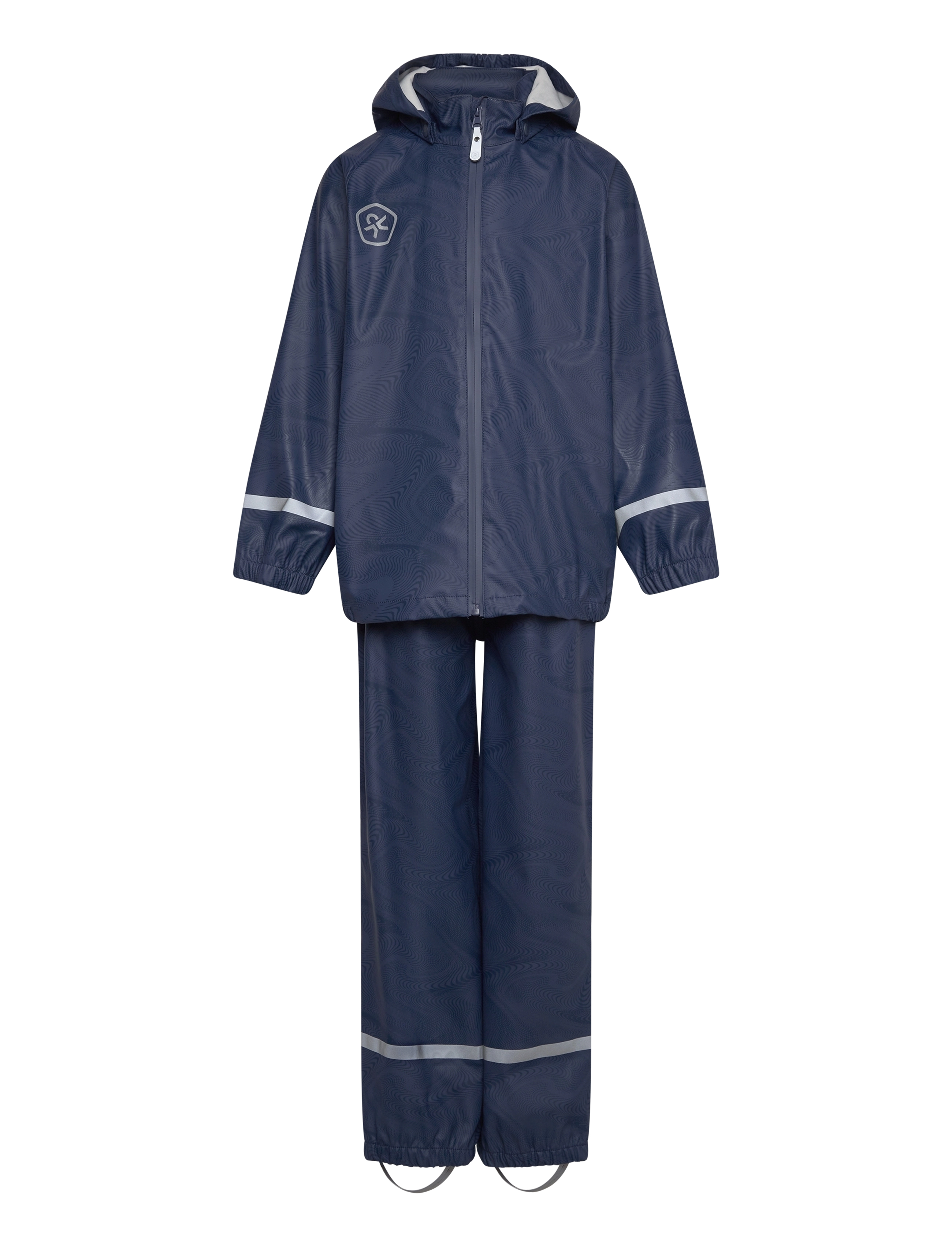 Color Kids - Rain Set - AOP - PU - vintage indigo - 0