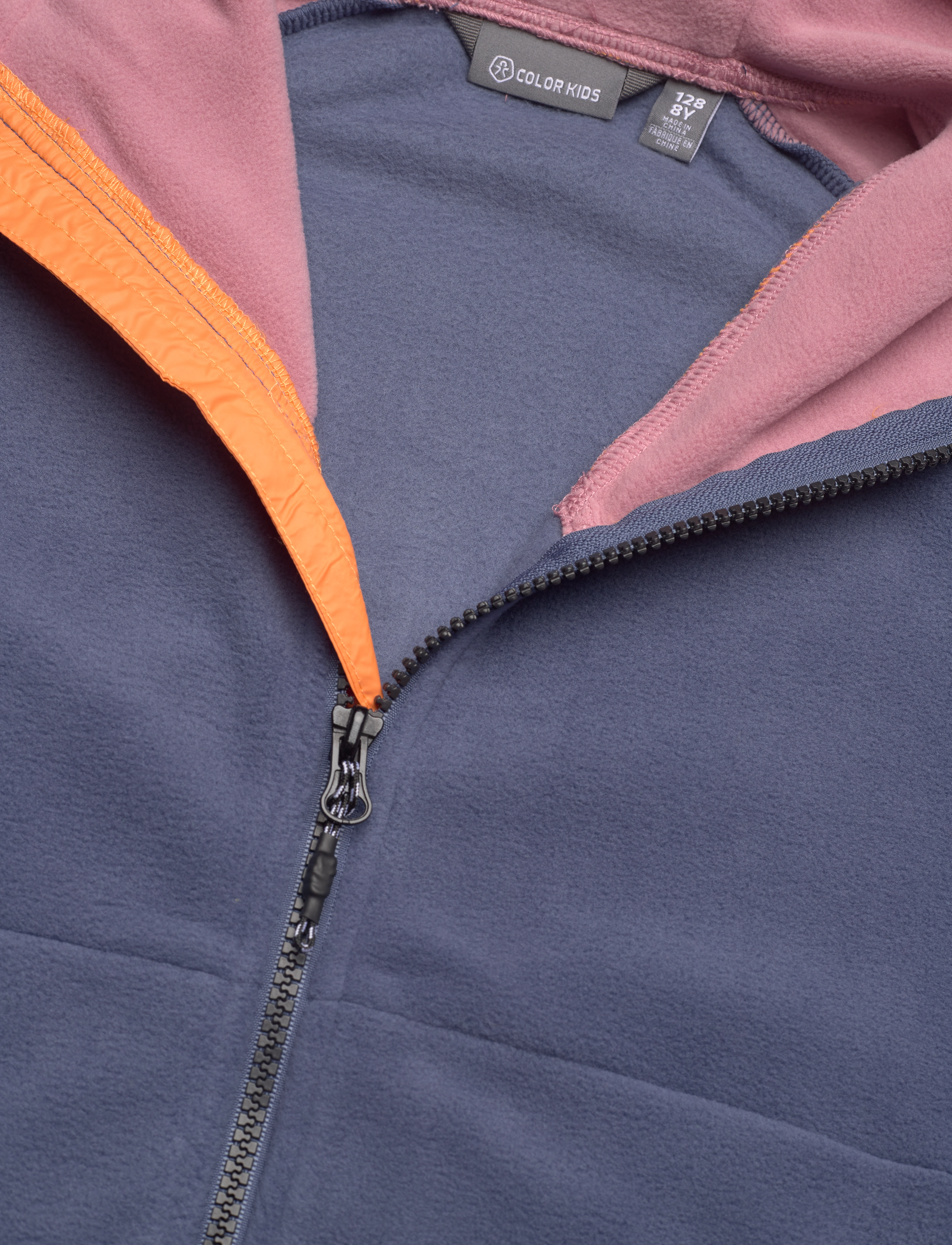 Color Kids - Fleece Color Jacket - W. Hood - vintage indigo - 2